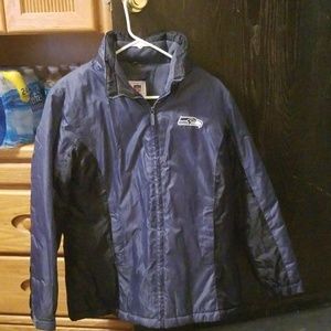 Womans Medium insulated Seahawk coat with hood.